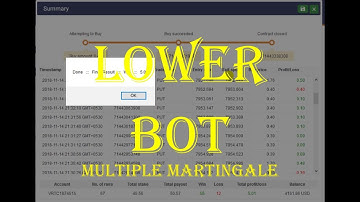 Lower Binary Bot with Win & Loss Martingale