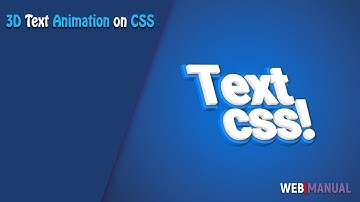 Магия CSS #5 ➤ 3D анимация текста на CSS (3d text animation on css)