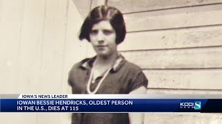 Iowan Bessie Hendricks, oldest person in the U.S., dies at 115