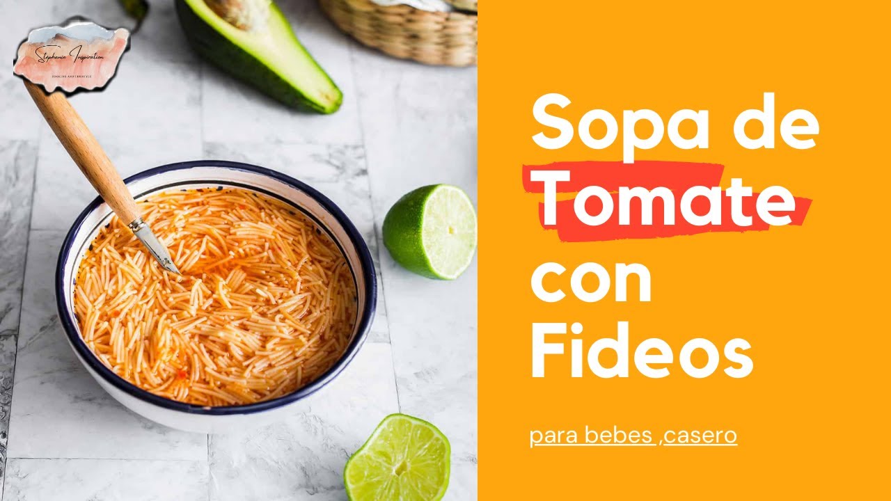 Sopa de Tomate con Fideos para bebes, 9 meses - ideal para acompañar una comida #13