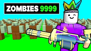 I built a ZOMBIE CLONE ARMY on Roblox zombie wars tycoon