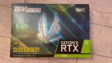 ZOTAC GAMING RTX 3090 TRINITY UNBOX ETHEREUM HASHRATE TEST VRAM TEMPS OVERCLOCK CRYPTO MINING