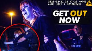 Woman Refuses Police Commands — DUI Stop Turns Physical | Bodycam