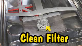 How to Remove and Clean the Filter on a Bosch Dishwasher (prevent drainage issues)