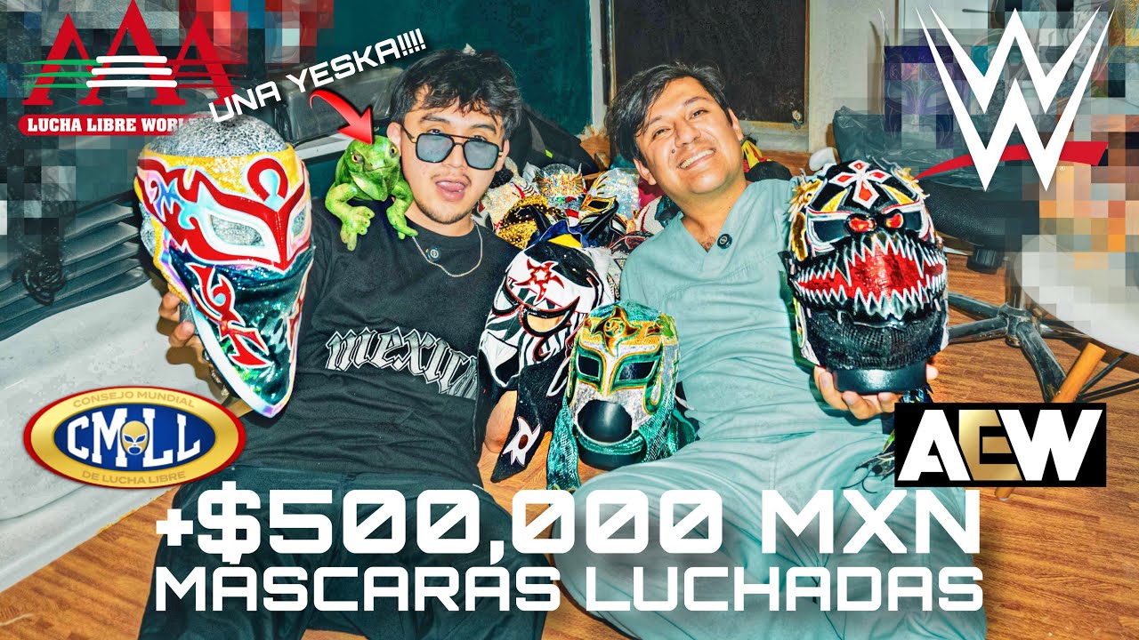 MEDIO MILLÓN DE PESOS EN MÁSCARAS LUCHADAS COLECCIÓN | BETO CASTLE 