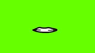 Green Screen Mulut Berbicara Untuk Bahan Animasi