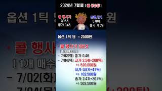옵션 이야기(콜 상승장) #011 #주식 #선물 #옵션 #파생상품 #콜상승장