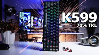 Компактная игровая клавиатура TKL с 70% беспроводной связью — обзор Redragon K599 Deimos