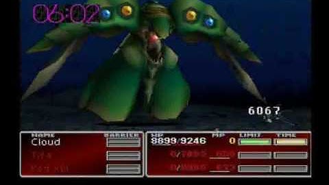 FFVII - Emerald Weapon Cloud Solo No Materia Pt 2