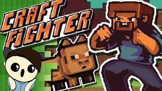 CraftFighter - Steve vs Creeper Jogo de Luta do Minecraft (Online) 