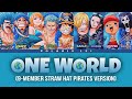ONE WORLD (9人の麦わらの一味 / 9-Member Straw Hat Pirates Version) — Full Lyrics (Kan/Rom/Eng)