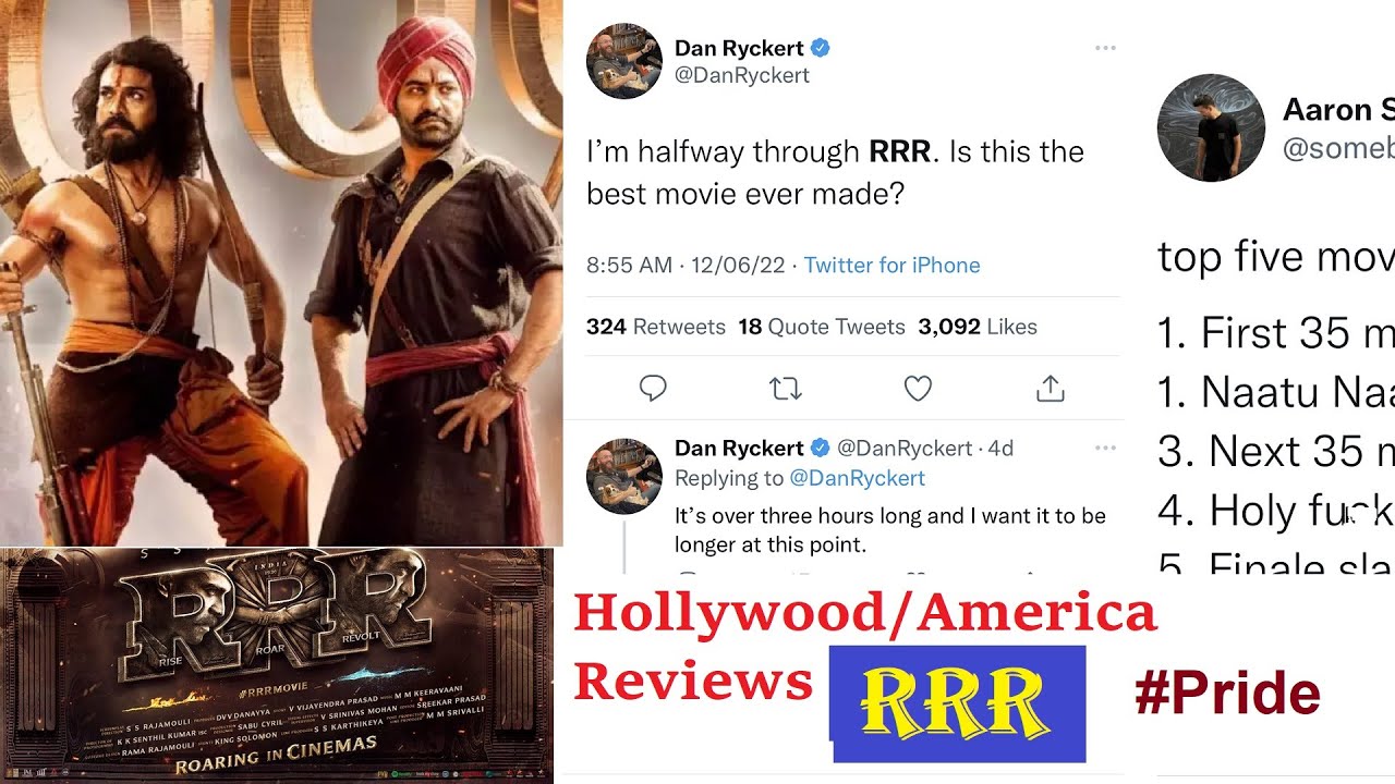 Americans Review RRR on Twitter and it will Blow Your Mind Away with Pride | RRR Review Reaction