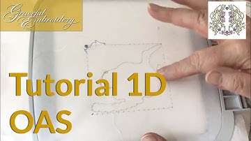 Machine Embroidery Tutorial 1D Outline alignment stitches
