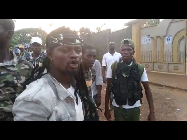 Riot in Freetown, Sierra Leone, West Africa class=