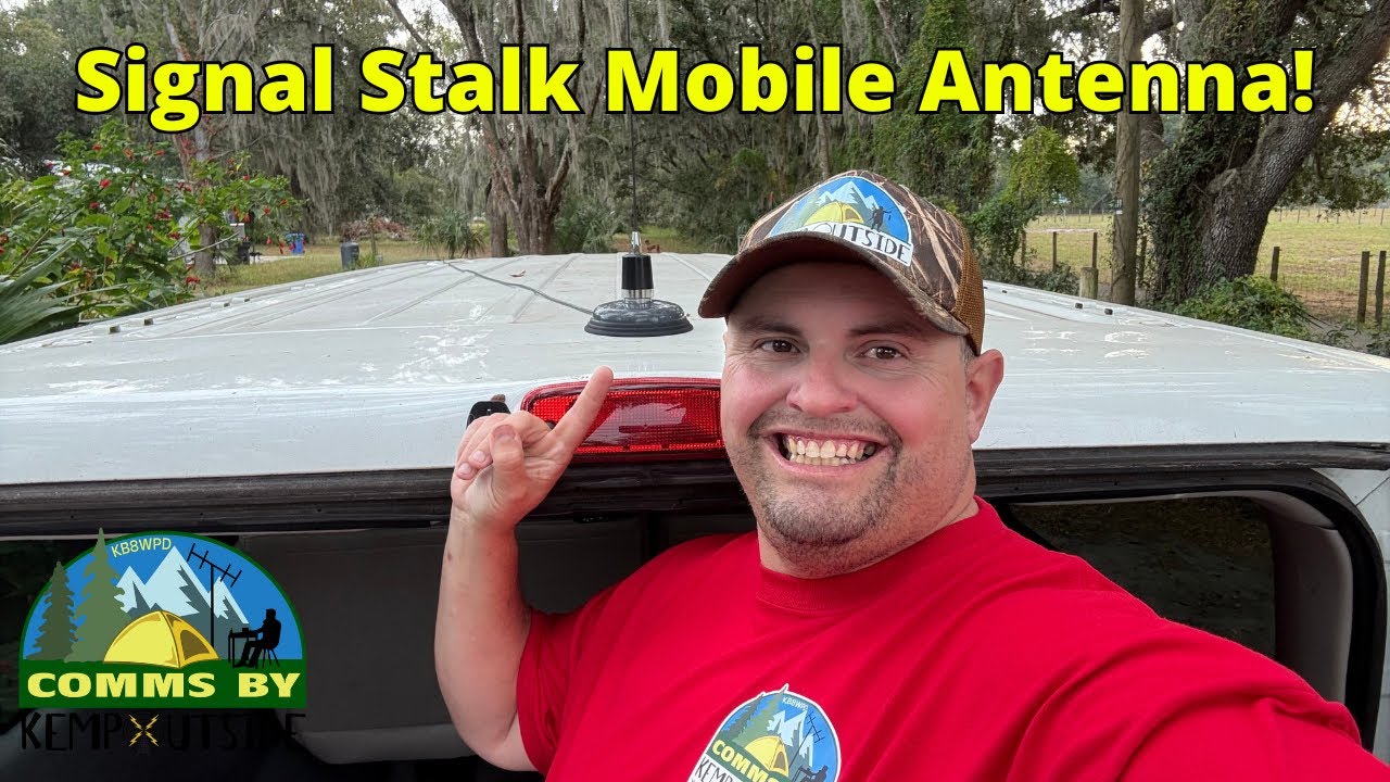 Обзор двухдиапазонной мобильной любительской радиоантенны Signal Stuff 1/2 Wave Signal Stalk