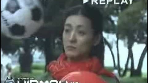 an asian woman attempts to break the world record of not blinking