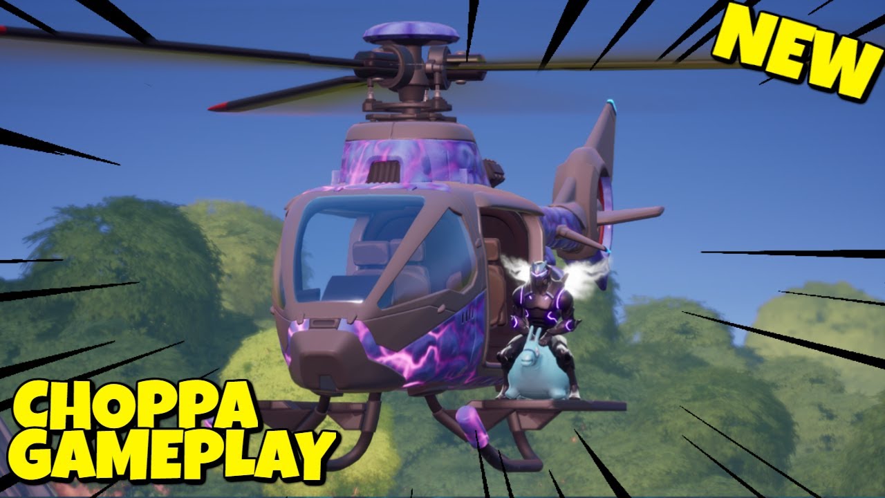 NEW HELICOPTER GAMEPLAY in Fortnite - CHOPPA