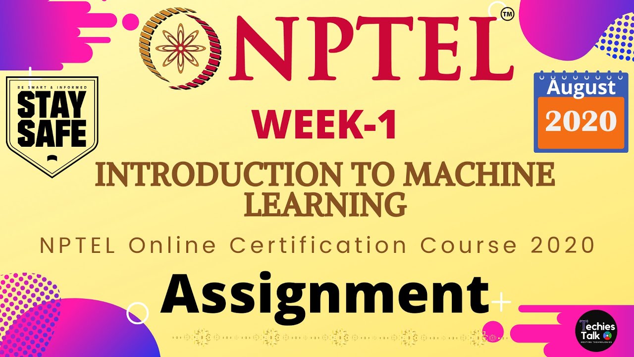 nptel introduction to machine learning assignment answers week 1