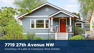 7719 27th Avenue NW Seattle, WA 98117 | Danny Adamson | Homes for Sale
