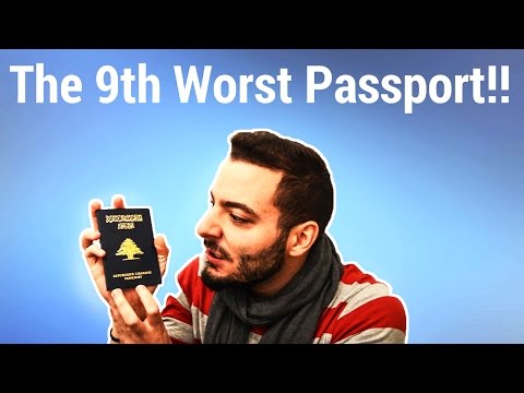 THE LEBANESE PASSPORT: THE 9TH WORST PASSPORT!!