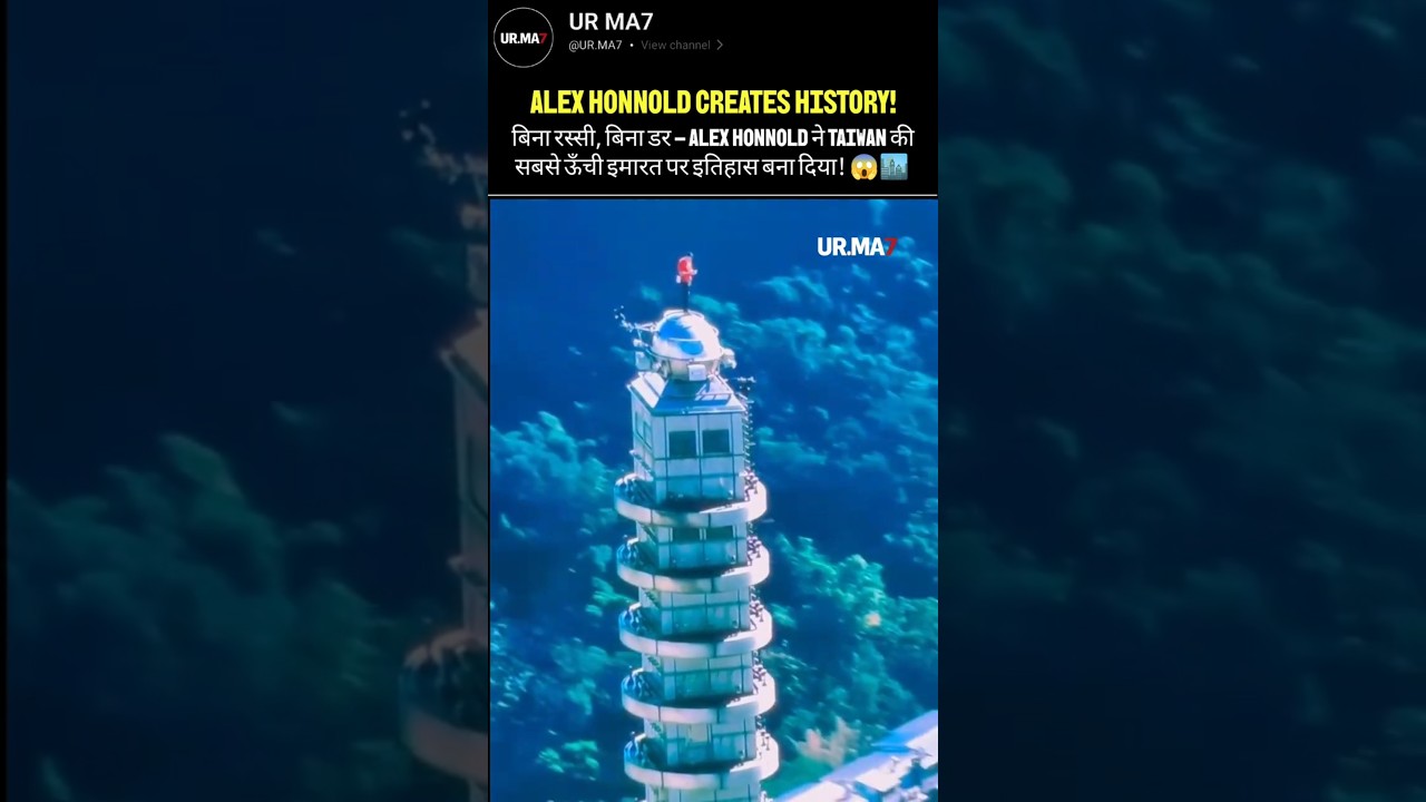 500+ Meter Above Ground… No Rope, No Fear — Alex Honnold Creates History! 😱🏙️ 