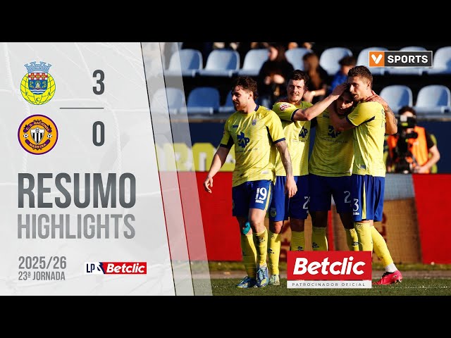 Resumo: Arouca 3-0 Nacional (Liga 25/26 #23)