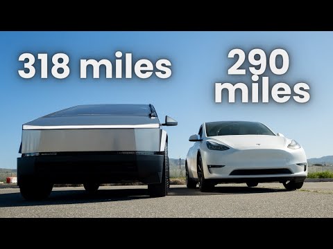 Tesla Model Y vs Cybertruck Road Trip Race (Efficiency, Charging, Cost)