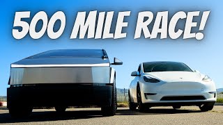 Tesla Model Y vs Cybertruck Road Trip Race (I was SHOCKED at Who Won) by Everyday Chris 12,967 views 2 weeks ago 14 minutes, 58 seconds