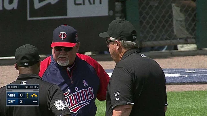 MIN@DET: Gardenhire argues call, gets ejected in 4th