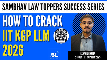 How to crack IIT KGP LLM 2026 Exam | IIT KGP LLM Topper Interview 2026 | IIT KGP LLM Topper