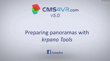 How to prepare panoramas with krpano Tools?