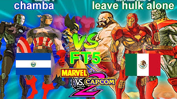 Marvel vs Capcom 2: New Age of Heroes - chamba vs leave hulk alone FT5