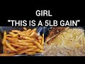 GIRL "THIS IS A 5LB GAIN LOL"  FUNNY VIDEO HILARIOUS  COMEDY 😂 #viralvideo #weightloss #weightgain