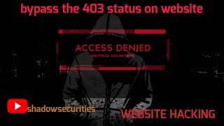WEBSITE HACKING (bypass 403 unauthorized access ) | OSCP | HACKTHEBOX SHOCKER !!!!!