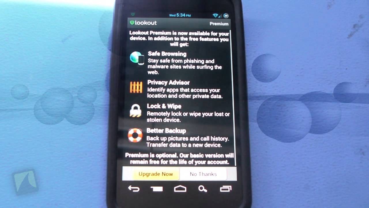LookOut Security by Lookout | Droidshark.com Video Review for Android ...