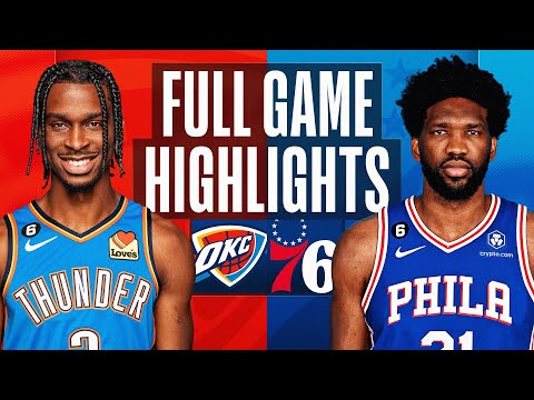 Highlights: Oklahoma City Thunder 133-114 Philadelphia 76ers in