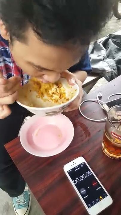 Challenge coba kalahin tanboy kun makan mie 6 detik. Lihat detik ke 8 bikin nangis