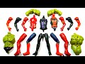 Hulk smash Spider-Man black panther ironman assemble toys video