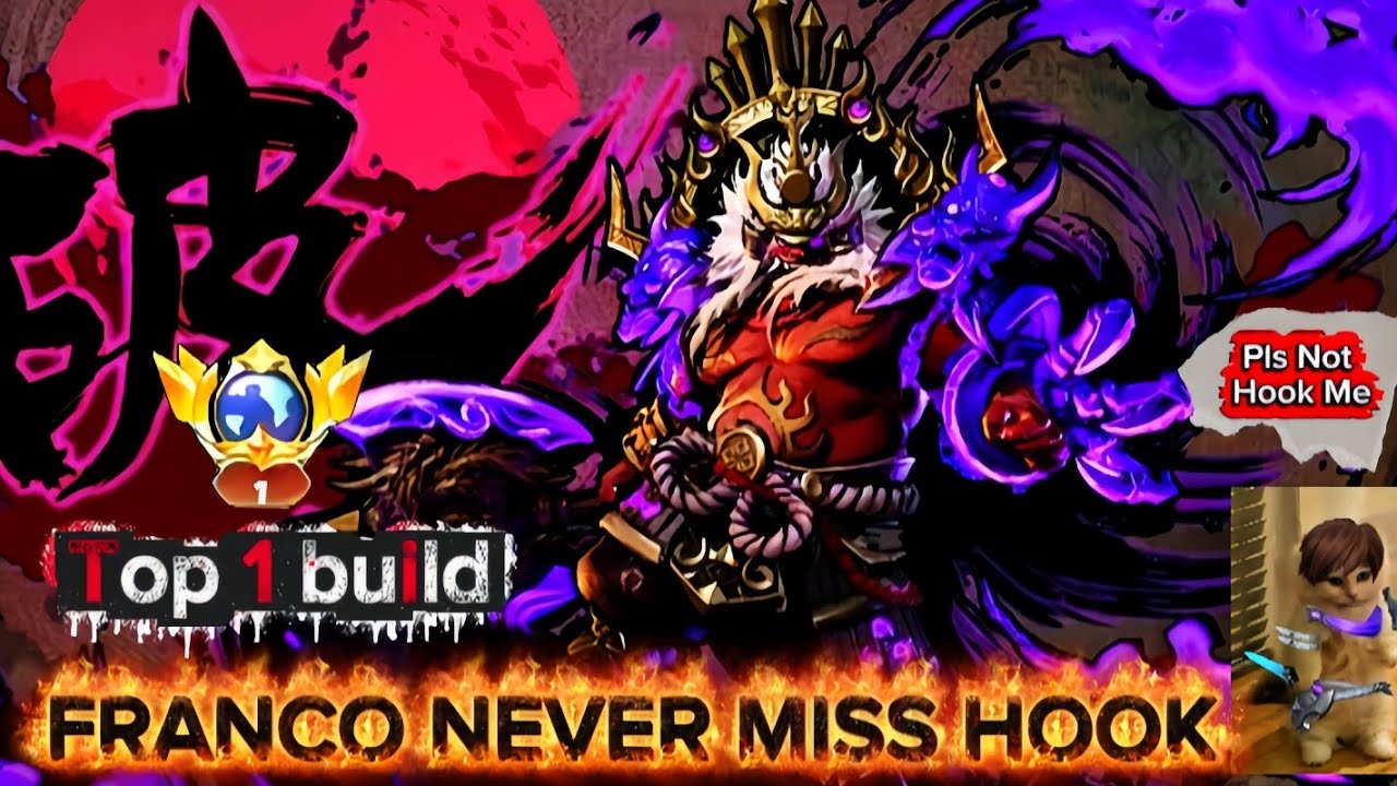 Franco hook never miss !! top 1 build !! Full gameplay !! Mobile legend