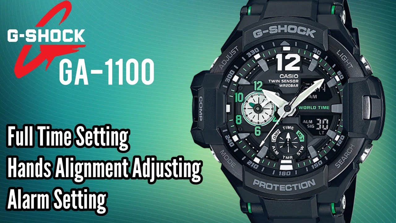 How To Setting Time and Reset CASIO G SHOCK GA Digital Watch    #SolimBD #gshock