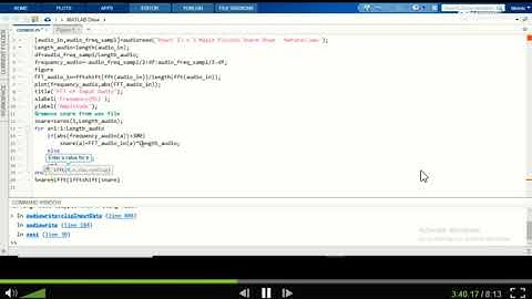 Audio Segregation Using Matlab