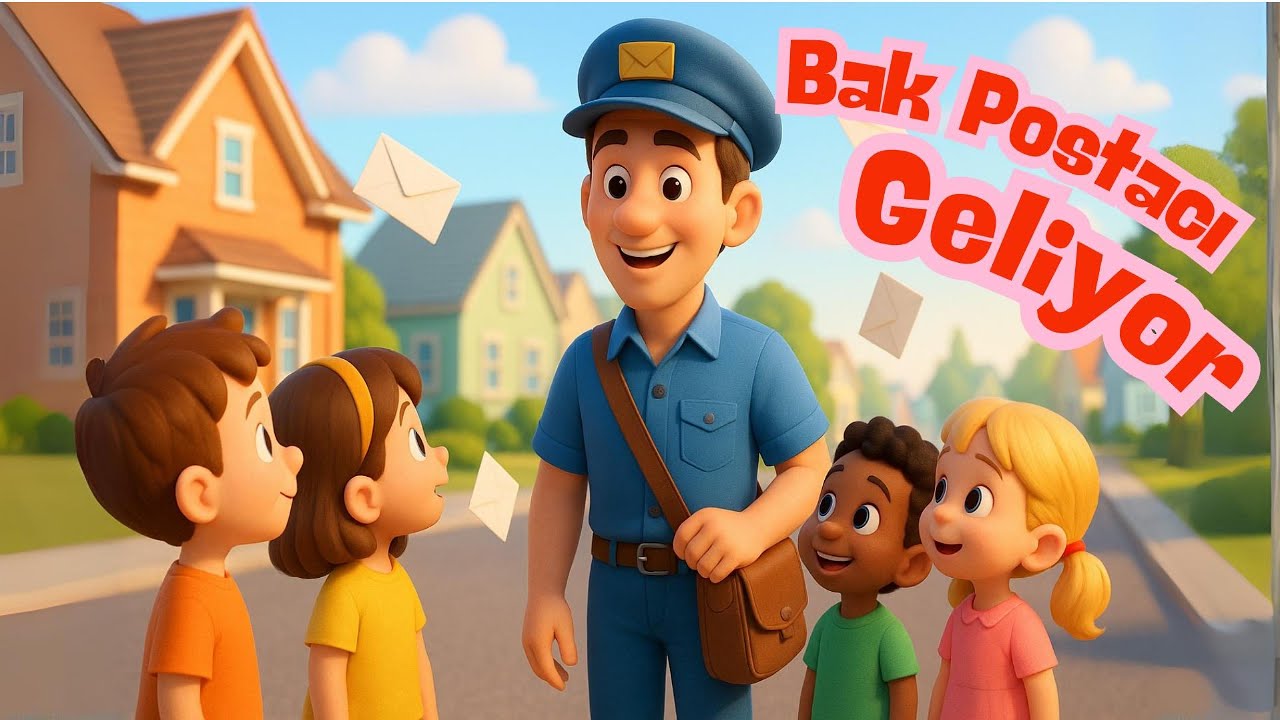 Bak Postacı Geliyor Selam Veriyor| Neşeli  Çizgi Film ve Çocuk Şarkısı