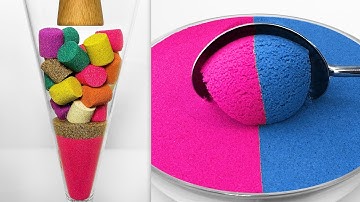 Very Satisfying and Relaxing Compilation 307 Kinetic Sand ASMR