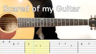 Oliver Rodrigo - Scared of my Guitar (Easy Guitar Tutorial Tabs)