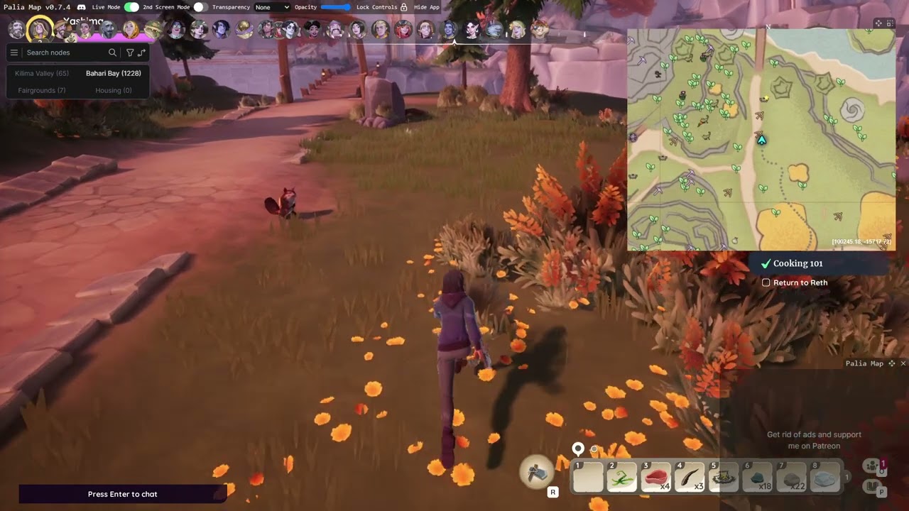 New Live Mode in the Palia Map App