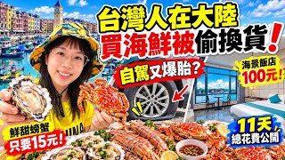 台灣人在大陸買海鮮被偷換！自駕又爆胎？廣東廣西11天總花費公開！海景房100元！