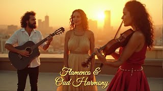 Flamenco Guitar 🎸, Violin 🎻 & Arabic Oud 🌙 Golden Hour Fusion | Elegant Instrumental Ensemble