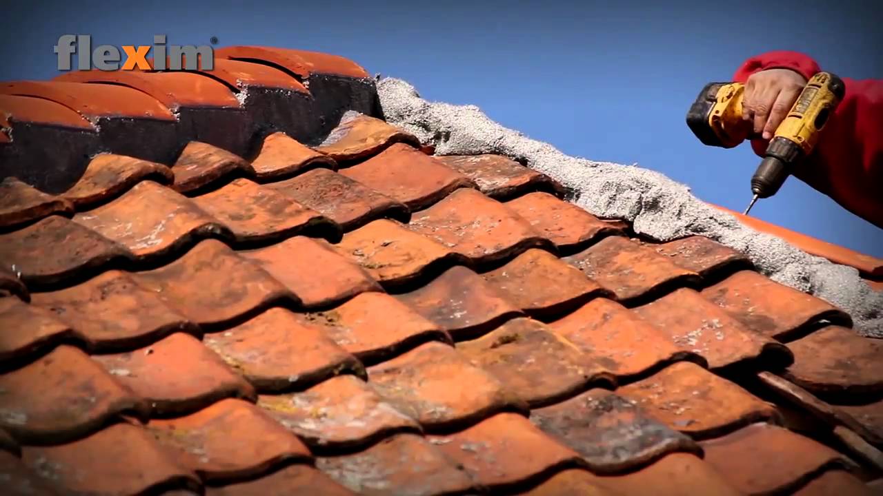 Flexim dakmortel "hoekkeper constructie" Flexim roof mortar