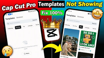 How To Fix Capcut Template Not Showing Problem | CapCut Pro No Internet Connection Problem 2025