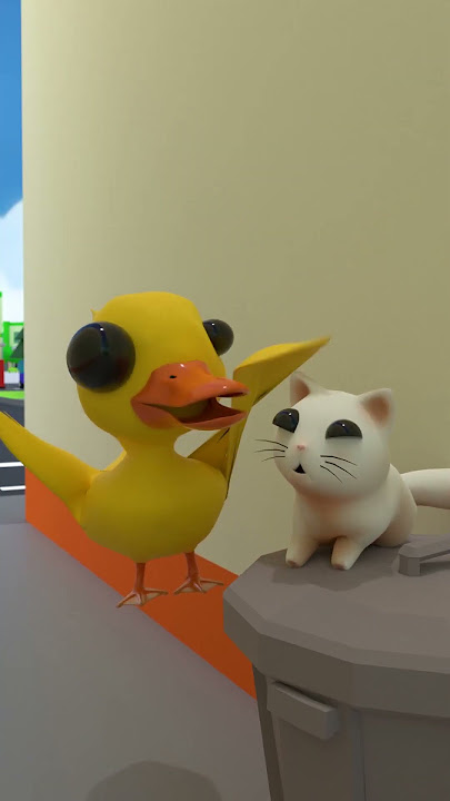 POV: You see a random cat on the street🥰😻#shorts #babyduck #cat